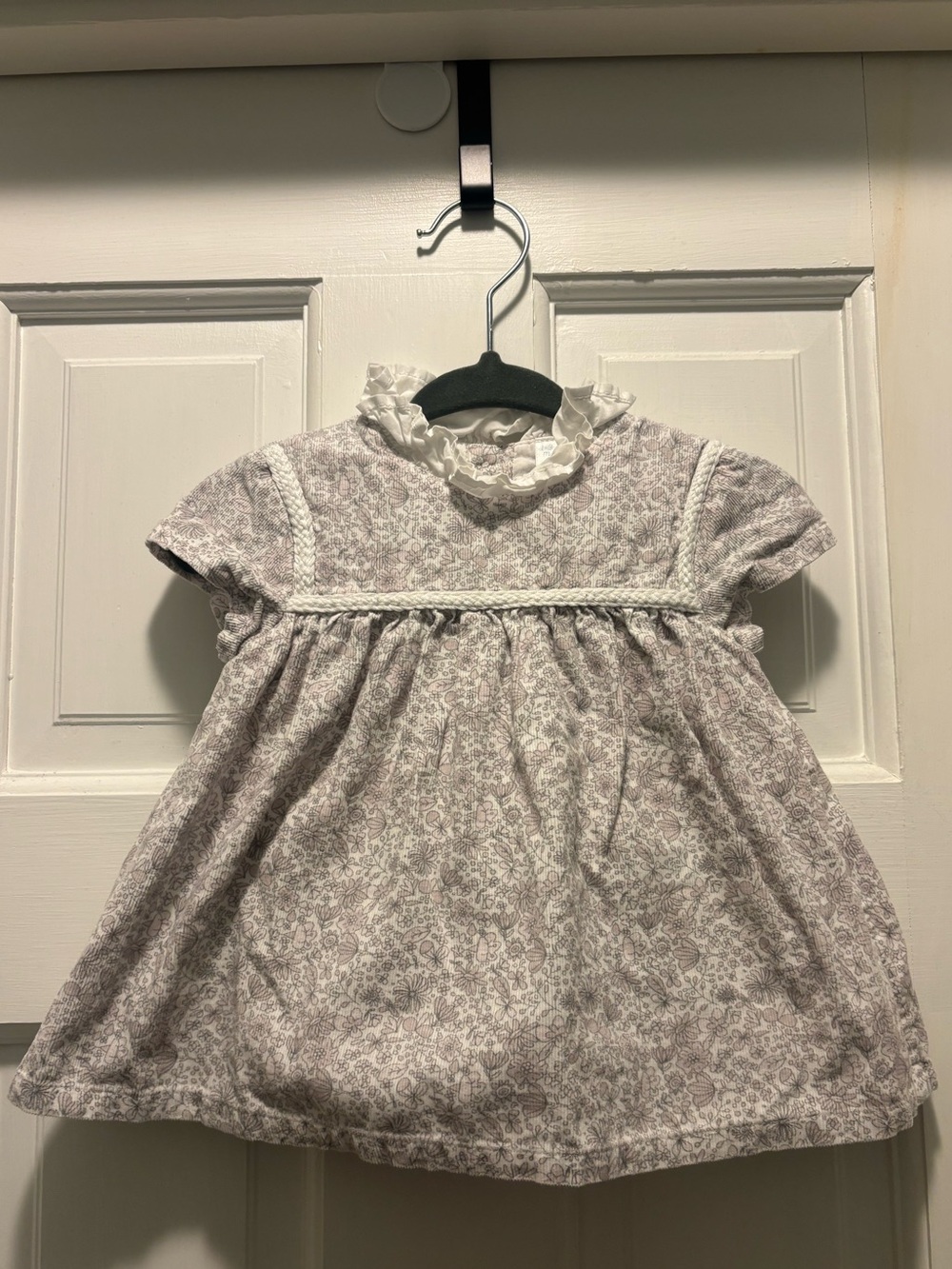 TEX Newborn 1-3M Floral Heirloom Baby Dress Ruffle Collar Fully Lined